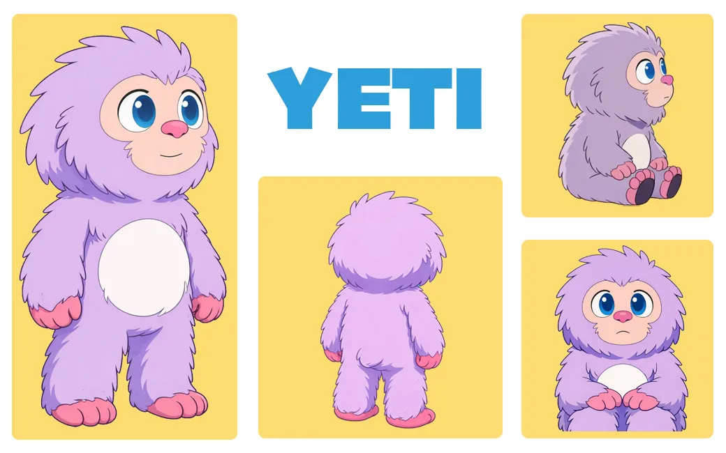 Yeti character design artwork